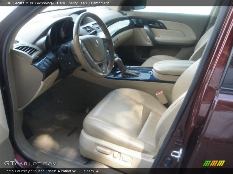 Dark Cherry Pearl / Parchment 2008 Acura MDX Technology
