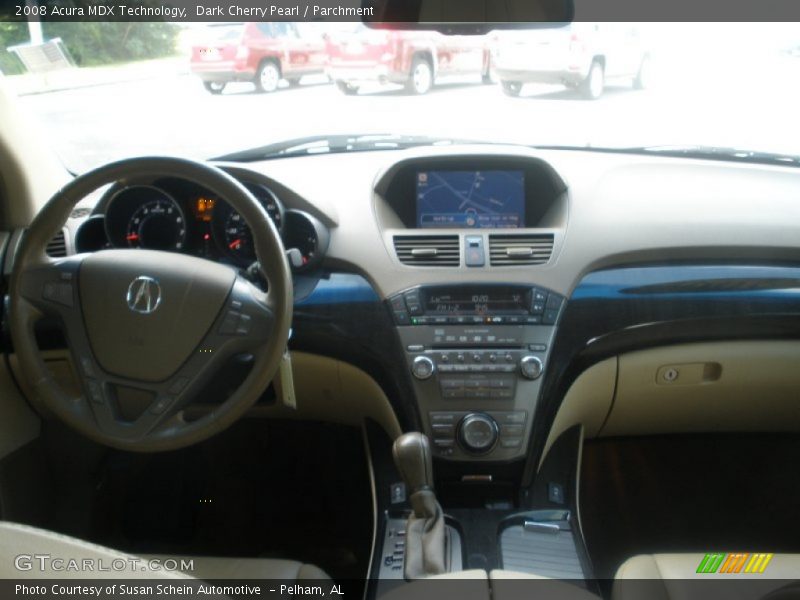 Dark Cherry Pearl / Parchment 2008 Acura MDX Technology