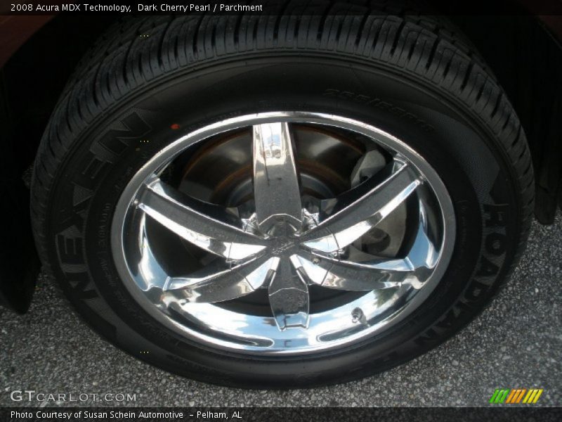 Dark Cherry Pearl / Parchment 2008 Acura MDX Technology
