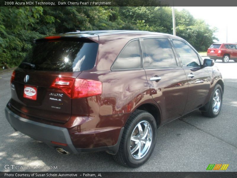 Dark Cherry Pearl / Parchment 2008 Acura MDX Technology