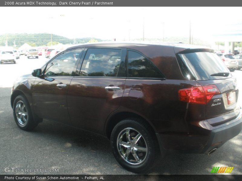 Dark Cherry Pearl / Parchment 2008 Acura MDX Technology