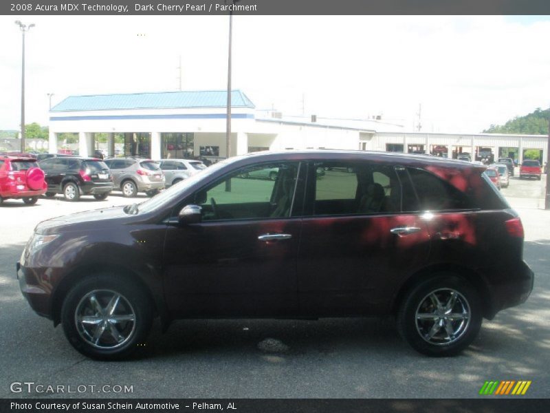Dark Cherry Pearl / Parchment 2008 Acura MDX Technology