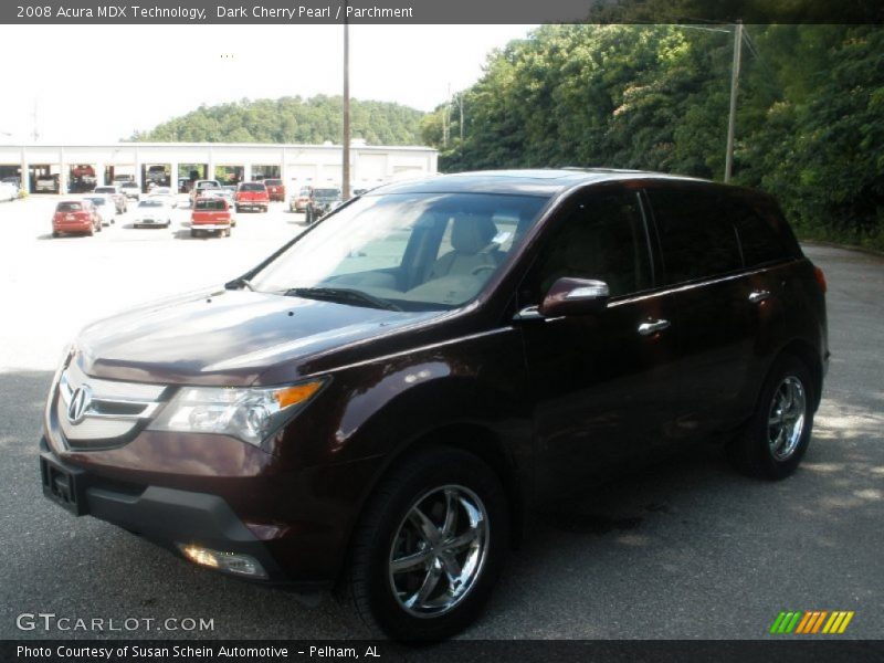 Dark Cherry Pearl / Parchment 2008 Acura MDX Technology