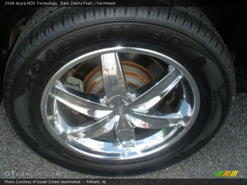 Dark Cherry Pearl / Parchment 2008 Acura MDX Technology