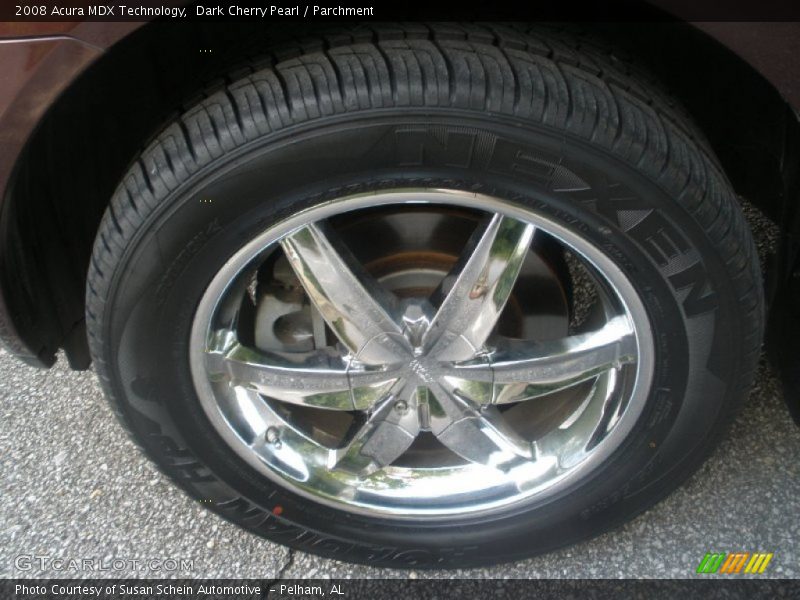 Dark Cherry Pearl / Parchment 2008 Acura MDX Technology