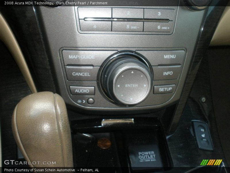 Dark Cherry Pearl / Parchment 2008 Acura MDX Technology