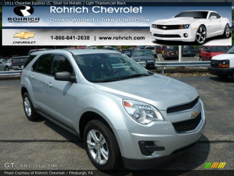 Silver Ice Metallic / Light Titanium/Jet Black 2011 Chevrolet Equinox LS