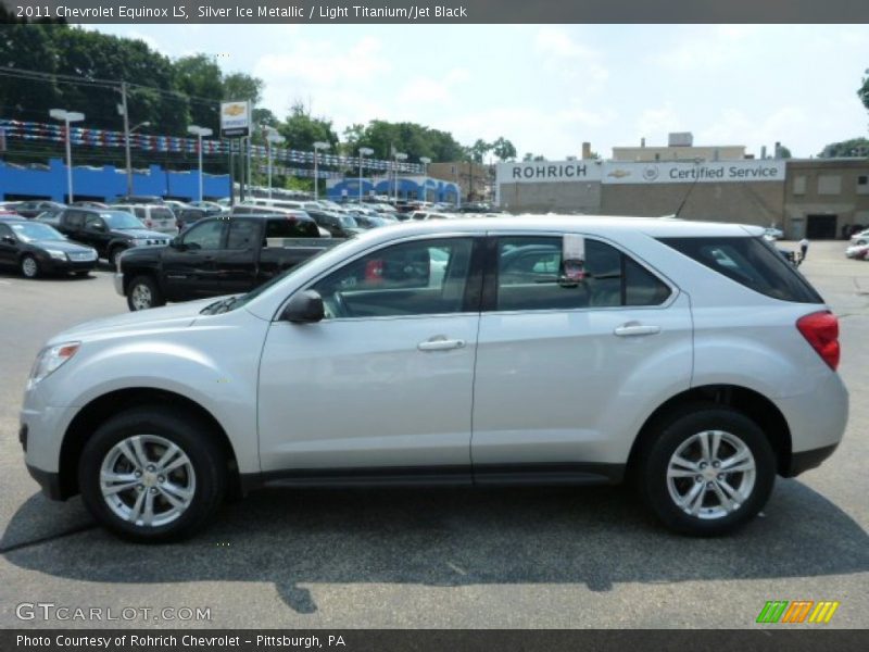 Silver Ice Metallic / Light Titanium/Jet Black 2011 Chevrolet Equinox LS