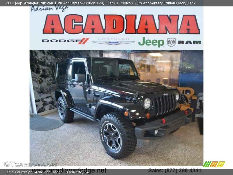 Black / Rubicon 10th Anniversary Edition Black/Black 2013 Jeep Wrangler Rubicon 10th Anniversary Edition 4x4