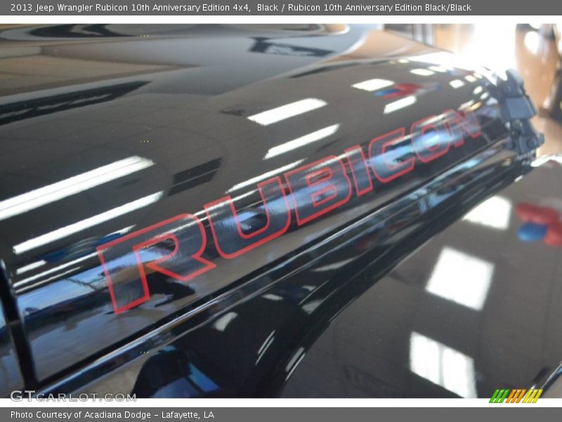 Black / Rubicon 10th Anniversary Edition Black/Black 2013 Jeep Wrangler Rubicon 10th Anniversary Edition 4x4