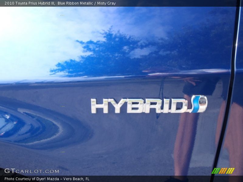 Blue Ribbon Metallic / Misty Gray 2010 Toyota Prius Hybrid III