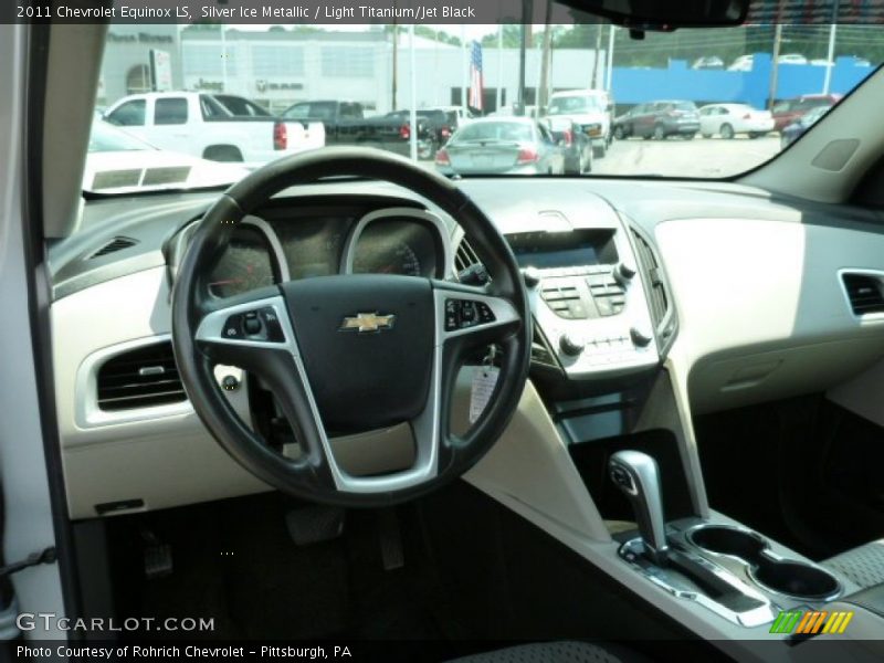 Silver Ice Metallic / Light Titanium/Jet Black 2011 Chevrolet Equinox LS