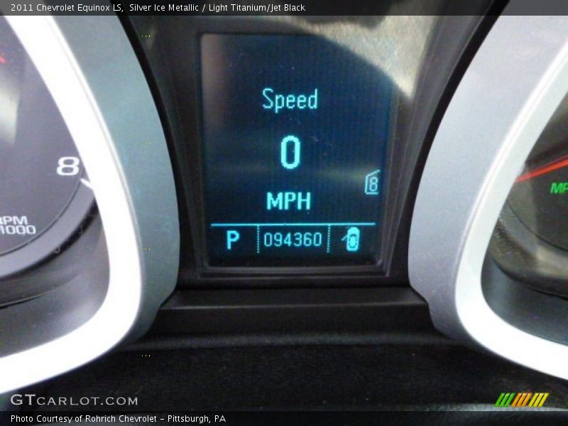 Silver Ice Metallic / Light Titanium/Jet Black 2011 Chevrolet Equinox LS