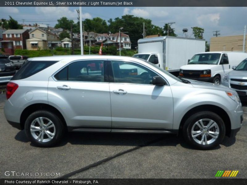 Silver Ice Metallic / Light Titanium/Jet Black 2011 Chevrolet Equinox LS