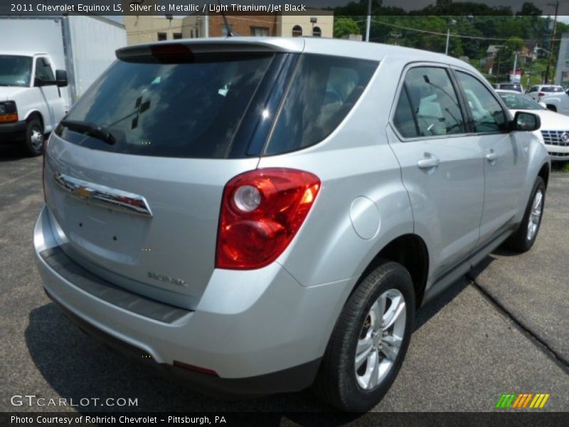 Silver Ice Metallic / Light Titanium/Jet Black 2011 Chevrolet Equinox LS