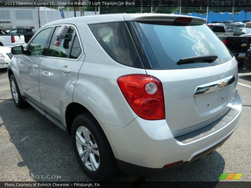 Silver Ice Metallic / Light Titanium/Jet Black 2011 Chevrolet Equinox LS