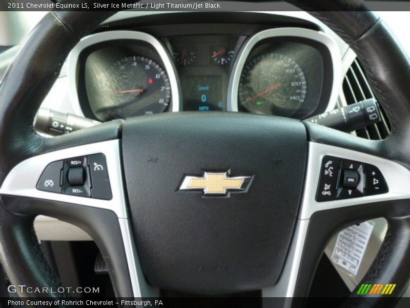 Silver Ice Metallic / Light Titanium/Jet Black 2011 Chevrolet Equinox LS