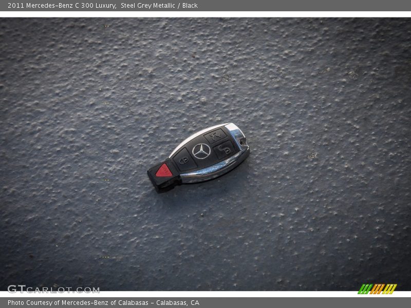 Steel Grey Metallic / Black 2011 Mercedes-Benz C 300 Luxury