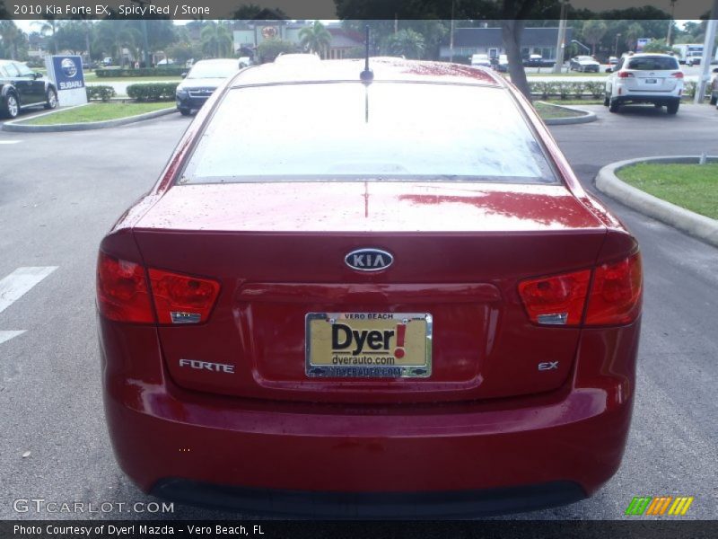 Spicy Red / Stone 2010 Kia Forte EX