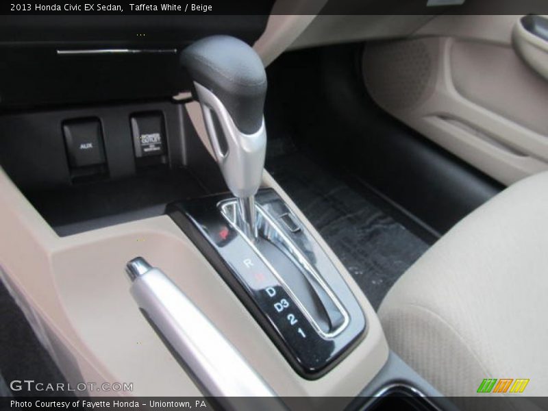 Taffeta White / Beige 2013 Honda Civic EX Sedan