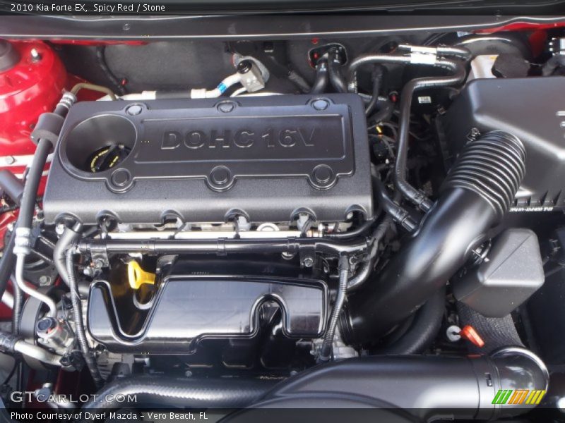  2010 Forte EX Engine - 2.0 Liter DOHC 16-Valve CVVT 4 Cylinder