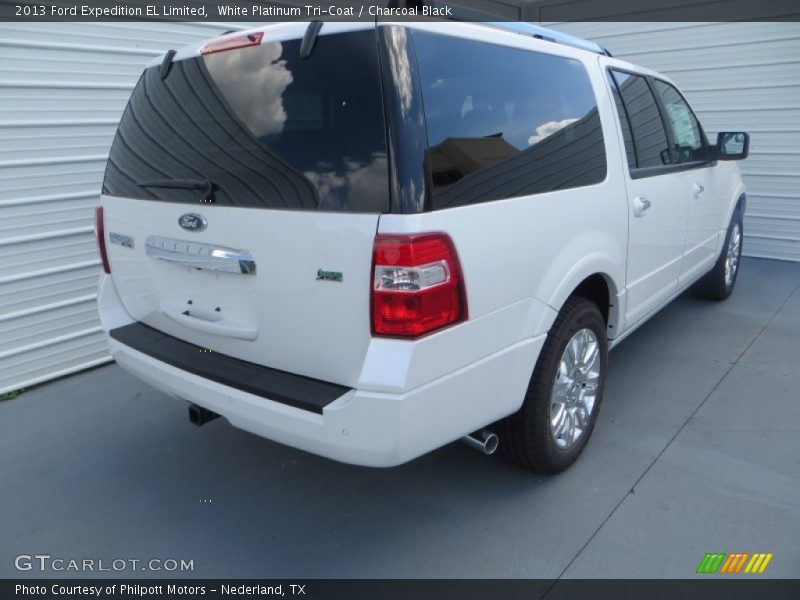 White Platinum Tri-Coat / Charcoal Black 2013 Ford Expedition EL Limited