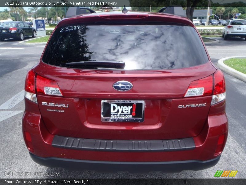 Venetian Red Pearl / Ivory 2013 Subaru Outback 2.5i Limited