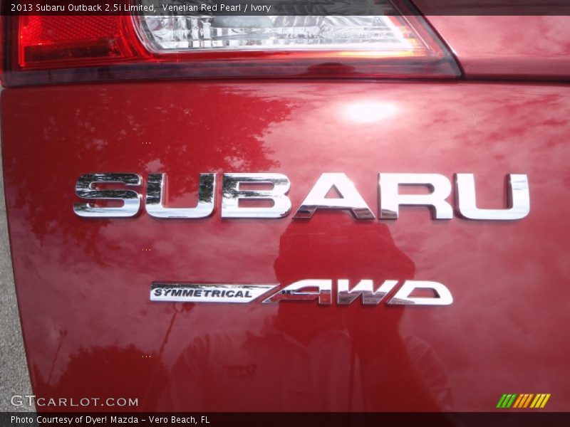 Venetian Red Pearl / Ivory 2013 Subaru Outback 2.5i Limited