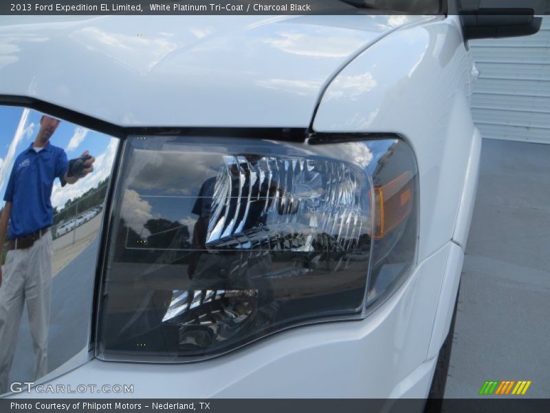 White Platinum Tri-Coat / Charcoal Black 2013 Ford Expedition EL Limited