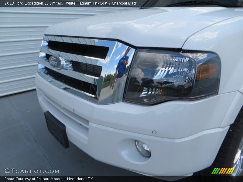 White Platinum Tri-Coat / Charcoal Black 2013 Ford Expedition EL Limited