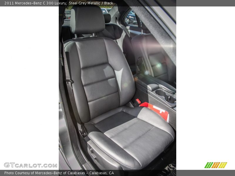 Steel Grey Metallic / Black 2011 Mercedes-Benz C 300 Luxury