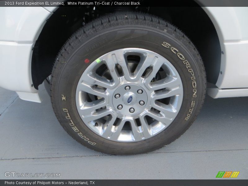 White Platinum Tri-Coat / Charcoal Black 2013 Ford Expedition EL Limited