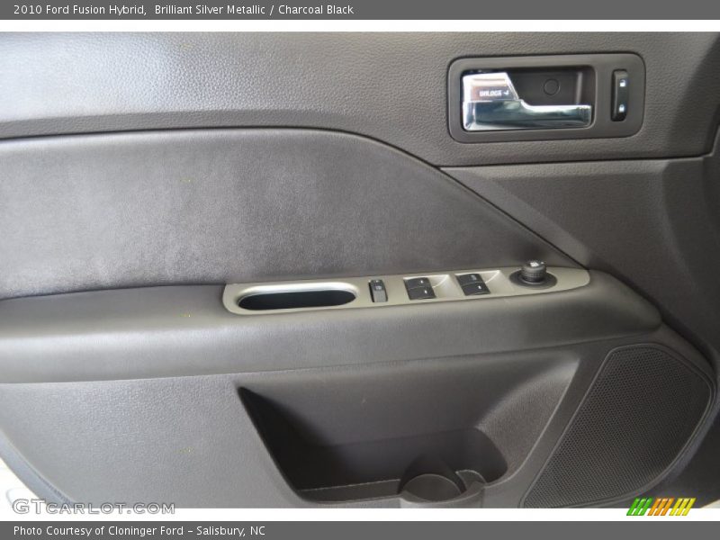 Brilliant Silver Metallic / Charcoal Black 2010 Ford Fusion Hybrid