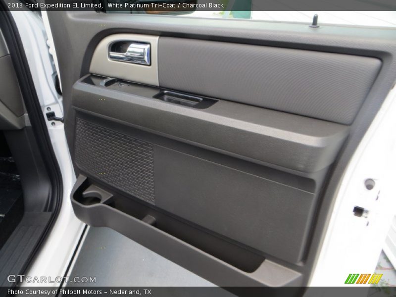 White Platinum Tri-Coat / Charcoal Black 2013 Ford Expedition EL Limited