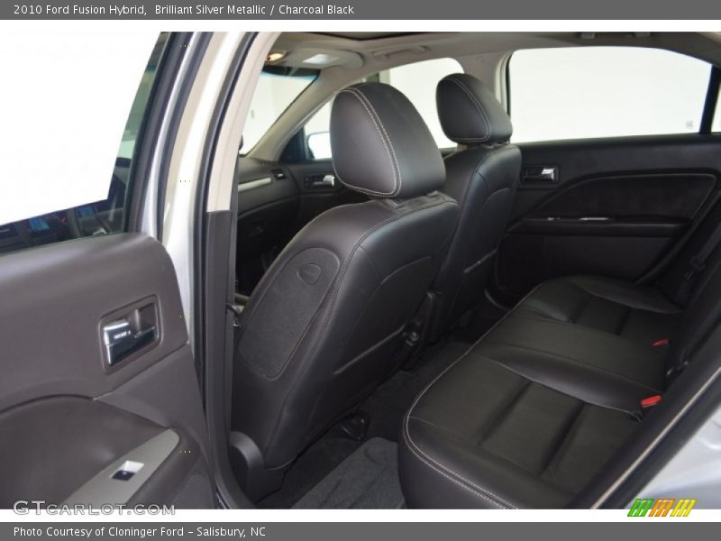 Brilliant Silver Metallic / Charcoal Black 2010 Ford Fusion Hybrid