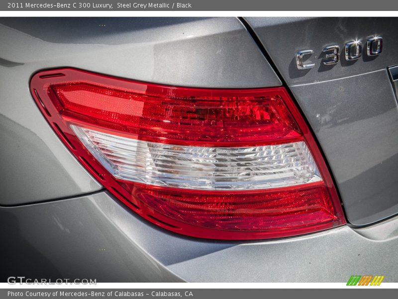 Steel Grey Metallic / Black 2011 Mercedes-Benz C 300 Luxury