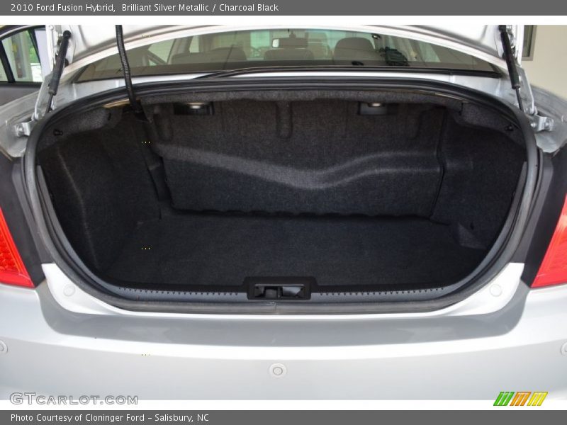 Brilliant Silver Metallic / Charcoal Black 2010 Ford Fusion Hybrid