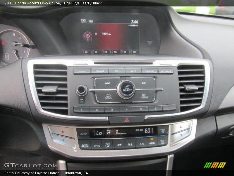 Controls of 2013 Accord LX-S Coupe