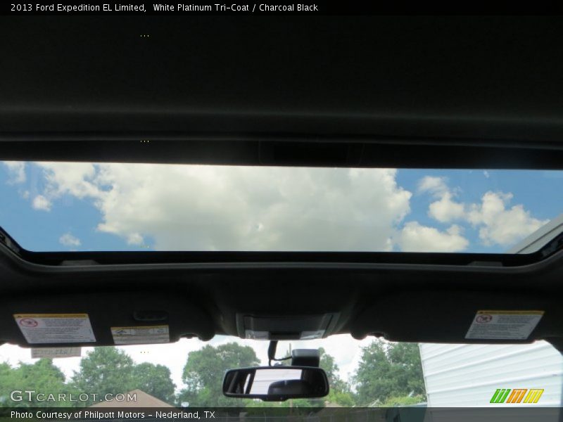 White Platinum Tri-Coat / Charcoal Black 2013 Ford Expedition EL Limited