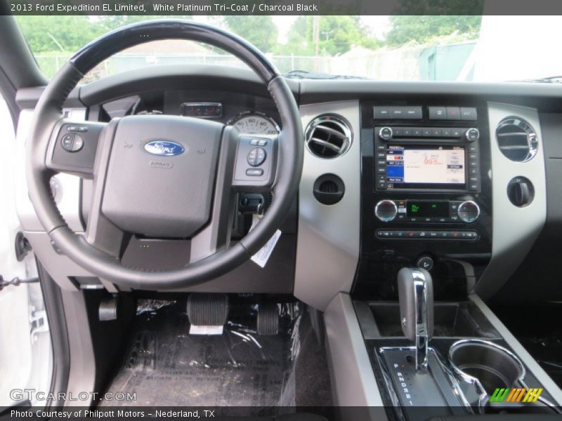 White Platinum Tri-Coat / Charcoal Black 2013 Ford Expedition EL Limited
