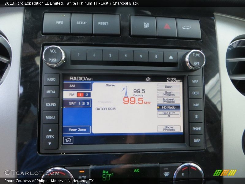 White Platinum Tri-Coat / Charcoal Black 2013 Ford Expedition EL Limited