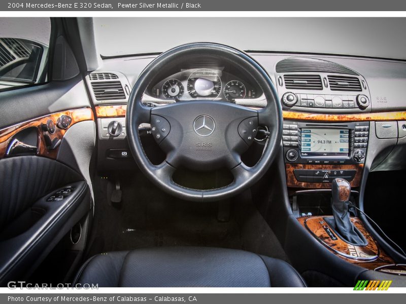 Pewter Silver Metallic / Black 2004 Mercedes-Benz E 320 Sedan