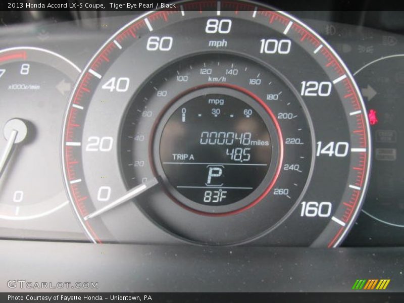  2013 Accord LX-S Coupe LX-S Coupe Gauges