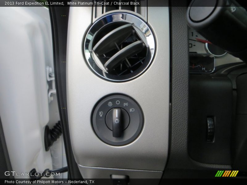 White Platinum Tri-Coat / Charcoal Black 2013 Ford Expedition EL Limited