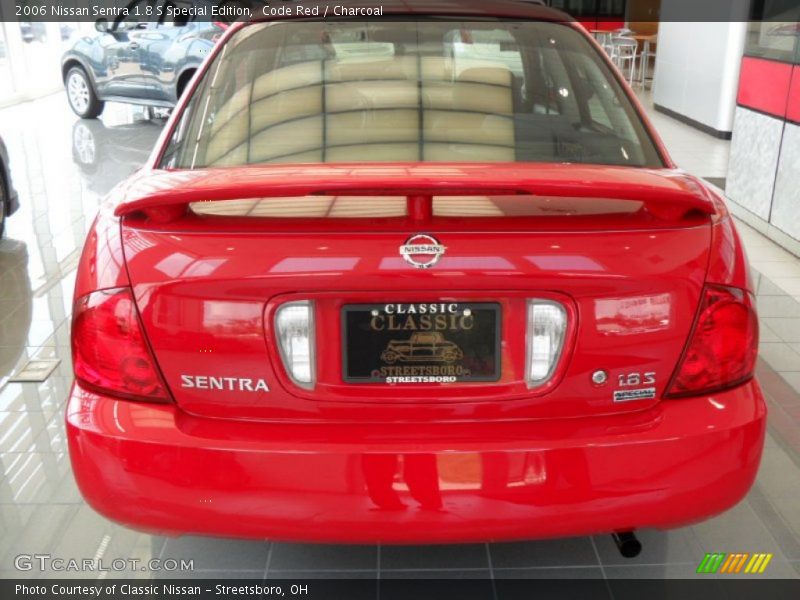 Code Red / Charcoal 2006 Nissan Sentra 1.8 S Special Edition