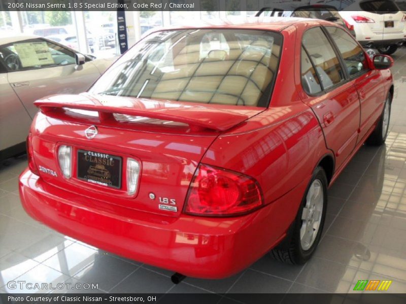 Code Red / Charcoal 2006 Nissan Sentra 1.8 S Special Edition