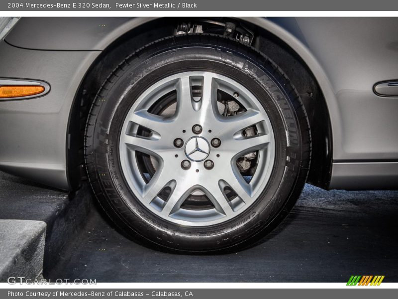 Pewter Silver Metallic / Black 2004 Mercedes-Benz E 320 Sedan