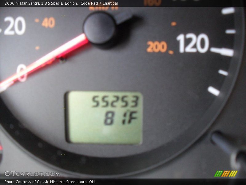 Code Red / Charcoal 2006 Nissan Sentra 1.8 S Special Edition