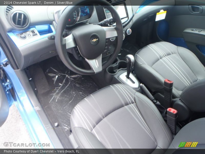 Silver/Blue Interior - 2014 Spark LT 