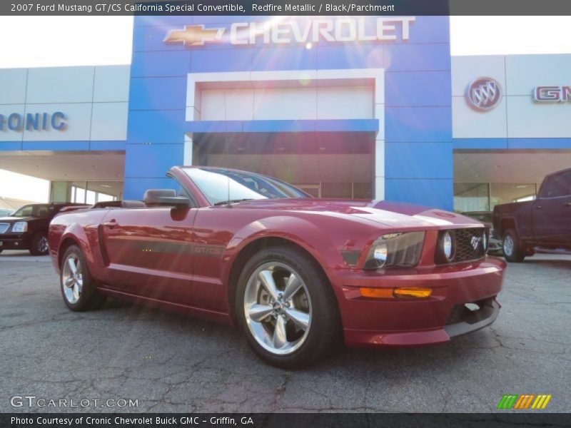 Redfire Metallic / Black/Parchment 2007 Ford Mustang GT/CS California Special Convertible